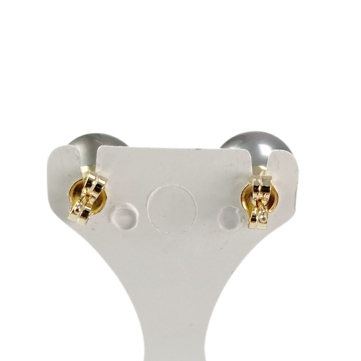 Boucles d'oreilles d'occasion or 750 jaune perle de culture de tahiti - vue 3