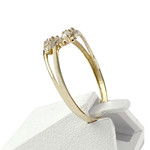 Bague d'occasion or 750 jaune zirconias - vue 2