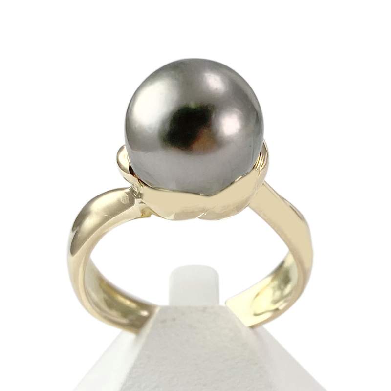 Bague d'occasion or 750 jaune perle de Tahiti - vue 1