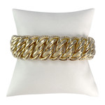 Tweedehands armband goud 750 geel amerikaans gaas 19,5 cm - bekijken 1
