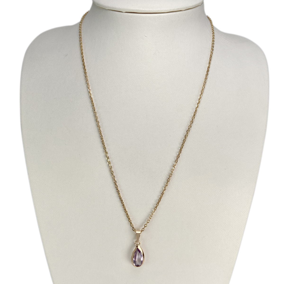 Collier d'occasion or 750 jaune améthyste - vue 2