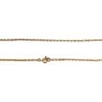 Tweedehands ketting van 750 geelgoud met amethist, 52 cm - afbeelding 3