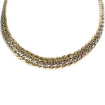 Collier d'occasion 2 ors 750 maille américaine 43 cm - vue 1