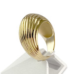 Second-hand LALIQUE ring in 375 yellow gold - view 2