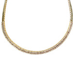 Collier d'occasion or 750 jaune diamants 44 cm - vue 1