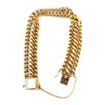 Bracelet gold 750 yellow American mesh 19.5 cm - view 3