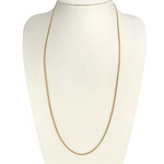 Chaine d'occasion or 750 jaune maillle gourmette 65 cm - vue 2