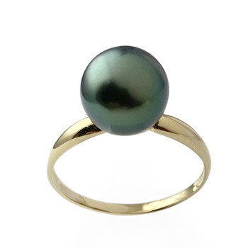 Bague d'occasion or 750 perle de tahiti
