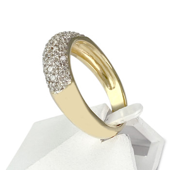 Tweedehands gouden ring 750 diamanten