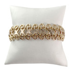 Bracelet d'occasion or 750 maille fantaisie - vue 1