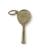 Tweedehands hanger gouden 375 tennisracket - zicht V1