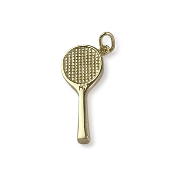 Pendentif d'occasion or 375 raquette de tennis
