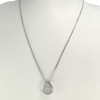 Collier d'occasion or 750 blanc diamants - vue V2