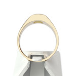 Second-hand gold 750 yellow diamond ring - view 3