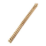 Bracelet d'occasion or 750 jaune maille américaine 18 cm - vue 3