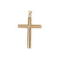 Pendentif croix d'occasion or 750 jaune