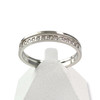 Bague d'occasion or 375 blanc diamants - vue V1