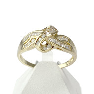 Bague d'occasion or 750 jaune diamants