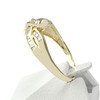 Bague d'occasion or 750 jaune diamants - vue V2