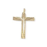 Pendentif croix d'occasion or 750 jaune