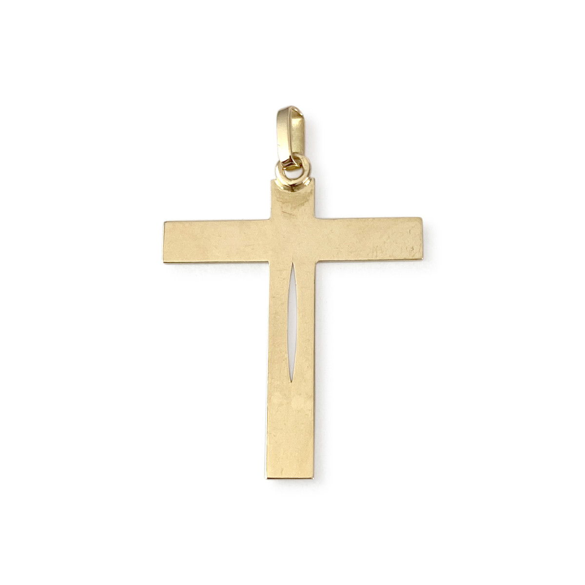 Pendentif croix d'occasion or 750 jaune - vue 2