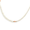 Collier choker d'occasion or 750 jaune perles de culture de chine corail 41 cm - vue V1