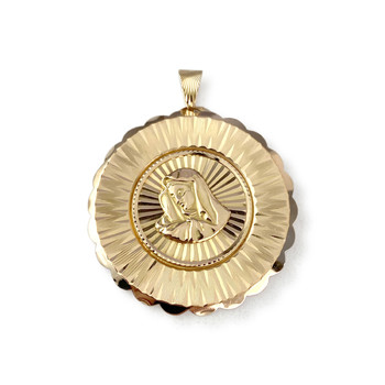 Second-hand pendant in 750 yellow gold