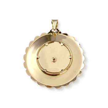 Second-hand pendant in 750 yellow gold