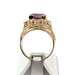 Bague d'occasion or 750 jaune améthyste - vue 3