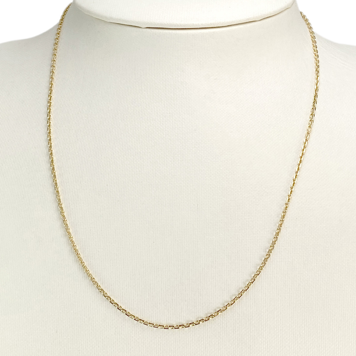 Chaine d'occasion or 750 jaune maille forçat 46 cm - vue 2