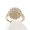 Bague d'occasion or 750 jaune diamants - vue V1