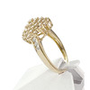 Bague d'occasion or 750 jaune diamants - vue V2