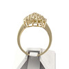 Bague d'occasion or 750 jaune diamants - vue V3