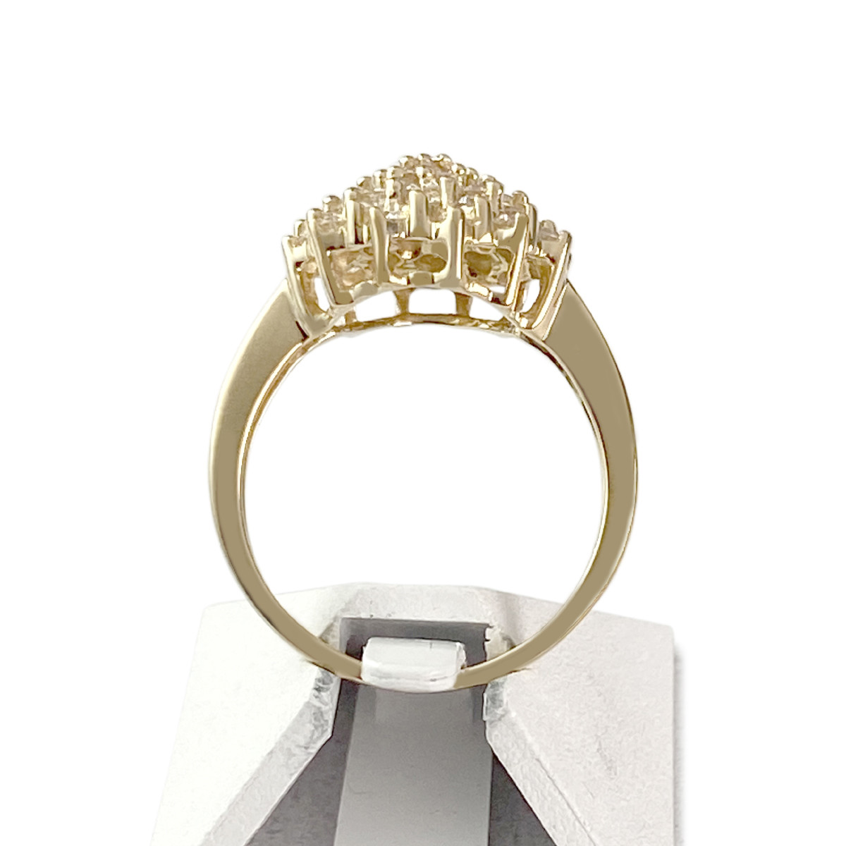 Bague d'occasion or 750 jaune diamants - vue 3