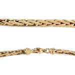 Collier d'occasion or 750 jaune maille palmier - vue 3