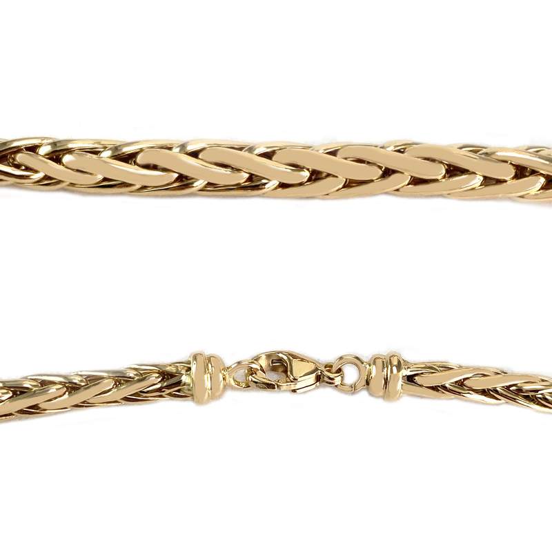 Collier d'occasion or 750 jaune maille palmier - vue 3
