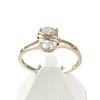 Bague d'occasion or 375 jaune zirconia ovale - vue V1