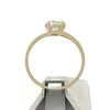 Bague d'occasion or 375 jaune zirconia ovale - vue V3