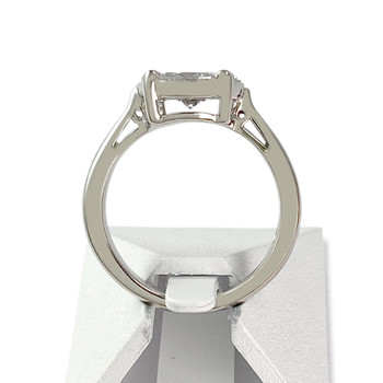 Bague d'occasion or 750 blanc diamants