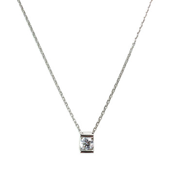 Collier VAN BRILL d'occasion or 750 blanc diamant 42cm
