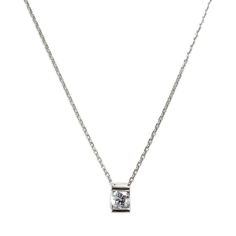 Collier VAN BRILL d'occasion or 750 blanc diamant 42cm - vue 1