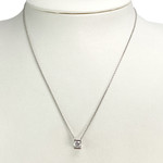 Collier VAN BRILL d'occasion or 750 blanc diamant 42cm - vue 2
