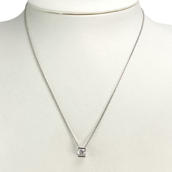 Collier VAN BRILL d'occasion or 750 blanc diamant 42cm