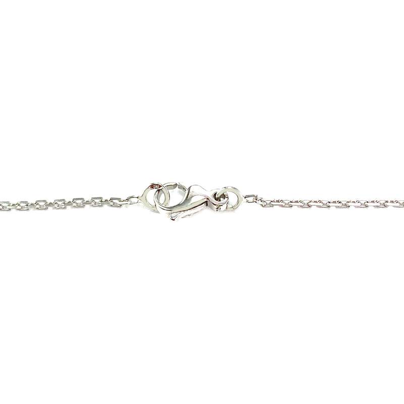 Collier VAN BRILL d'occasion or 750 blanc diamant 42cm - vue 3