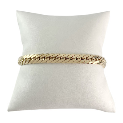 Bracelet d'occasion or 750 jaune maille anglaise 20cm - vue 1