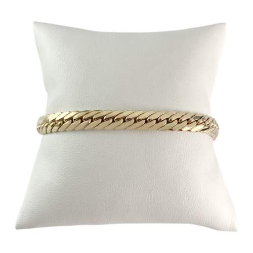 Second hand bracelet gold 750 yellow english mesh 20cm