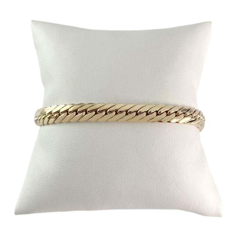 Bracelet d'occasion or 750 jaune maille anglaise 20cm - vue 1