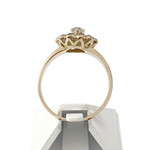 Pre-owned 750 gold ring with diamond and amethyst - view 3