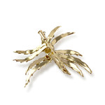 Broche d'occasion or 750 jaune diamants - vue 2