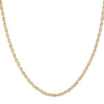 Pre-owned 14K gold twisted chain necklace - view 1